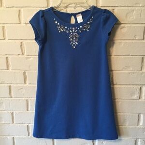 Gymboree Blue Short Sleeve Knit Dress Size 8